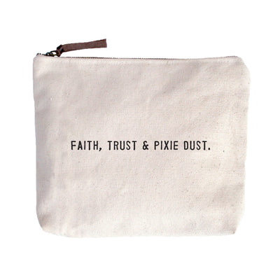 Canvas Zip Bag - Cream