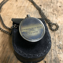 ***Courage Dear Heart (C.S. Lewis) Compass with Leather Pouch