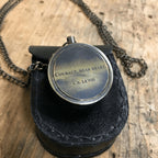 ***Courage Dear Heart (C.S. Lewis) Compass with Leather Pouch