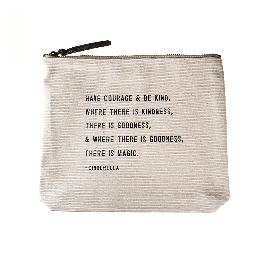 Canvas Zip Bag - Cream