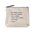 Canvas Zip Bag - Cream
