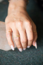 ***White Topaz Accent Ring - Size
