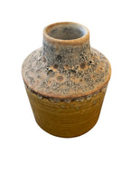***Ceramic Vase - Antique Yellow 5.4"x5.4"x6.5"
