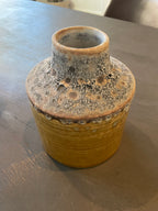 ***Ceramic Vase - Antique Yellow 5.4"x5.4"x6.5"