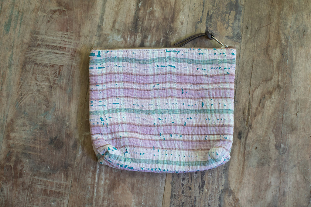 Kantha Zip Bag