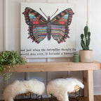 Butterfly Art Print - Gallery Wrap