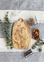 Olive Wood Board with a Hole 14"