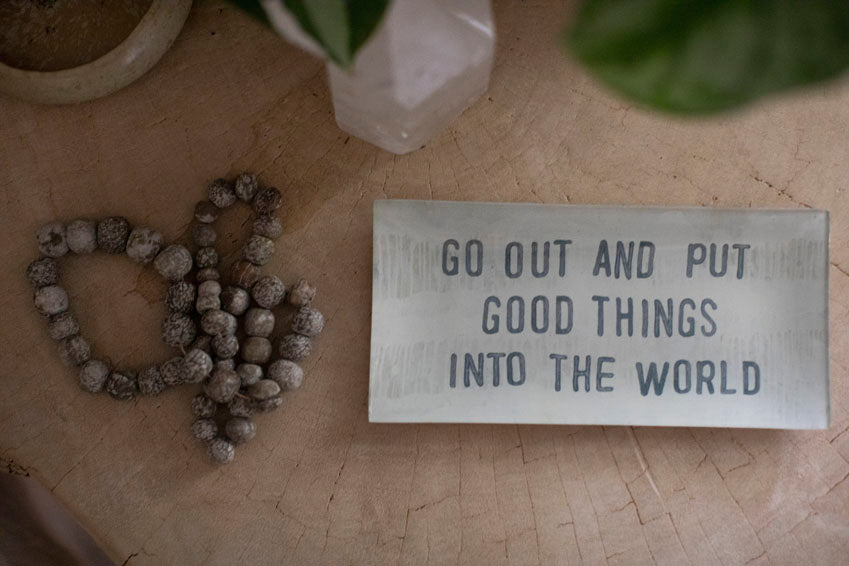 Good Things Rectangle Decoupage Plate