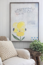 Yellow Pansy Vertical Art Print - Gallery Wrap