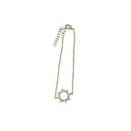 White Opal Circle Sun Bracelet