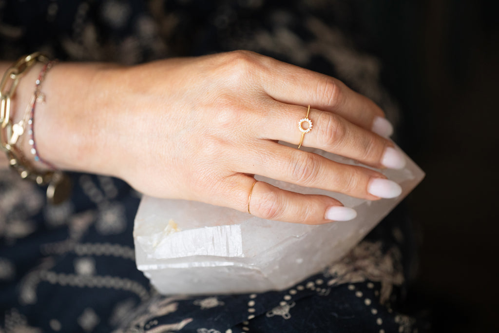 Pave Circle Ring