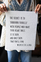 The Secret Is Handmade Paper Print