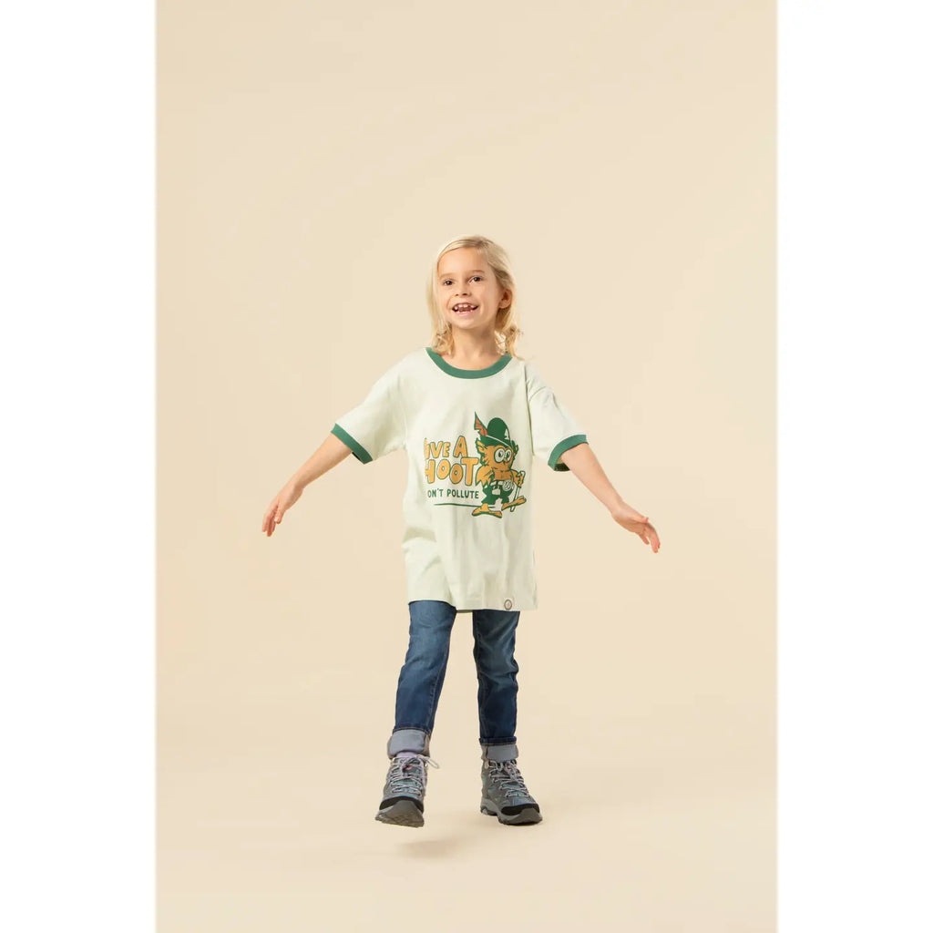 Give A Hoot, Don't Pollute Youth Ringer Tee