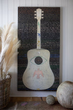 Vertical Guitar Legend Two Art Print - Gallery Wrap