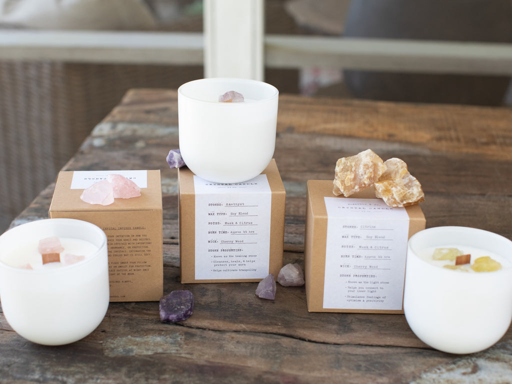 Amethyst Crystal Candle - 11oz