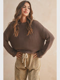 Round Neck Sweater Knitted Top