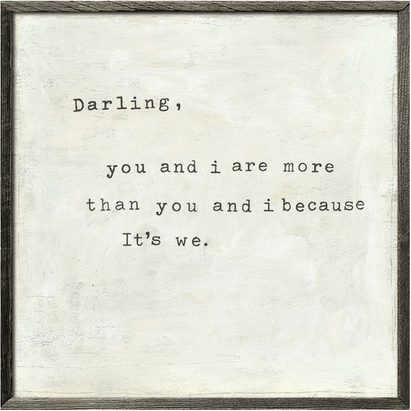Darling You and I Art Print