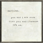 Darling You and I Art Print
