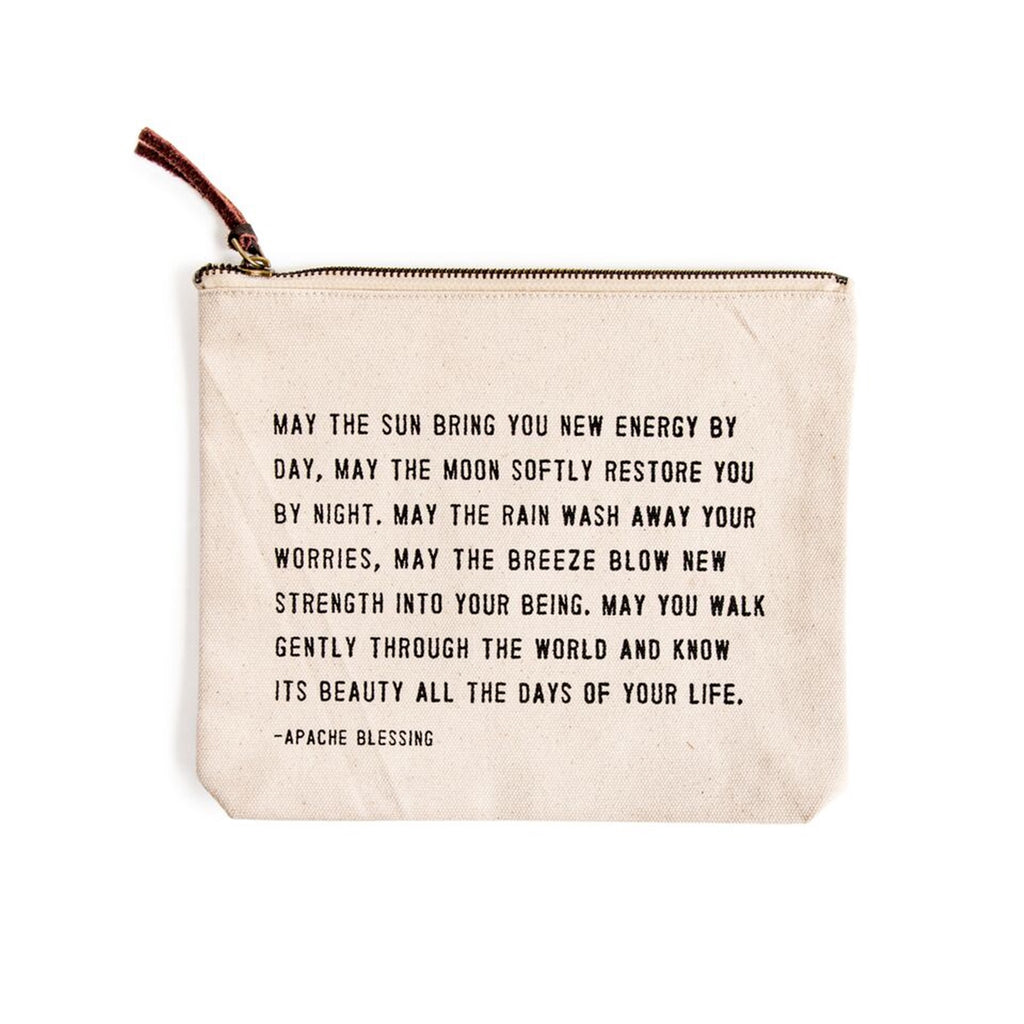 Canvas Zip Bag - Cream