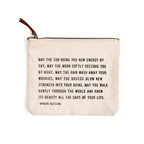 Canvas Zip Bag - Cream