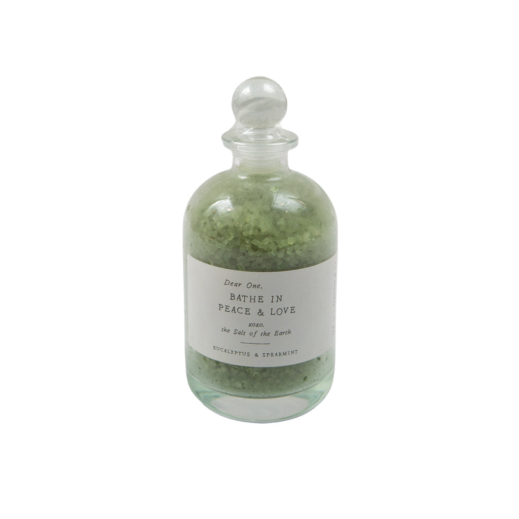Peace & Love Bath Salt Apothecary Jar
