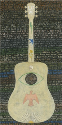 Vertical Guitar Legends Two Art Tile Collection
