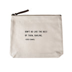 Canvas Zip Bag - Cream