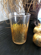 Gold Flame Tea Glasses