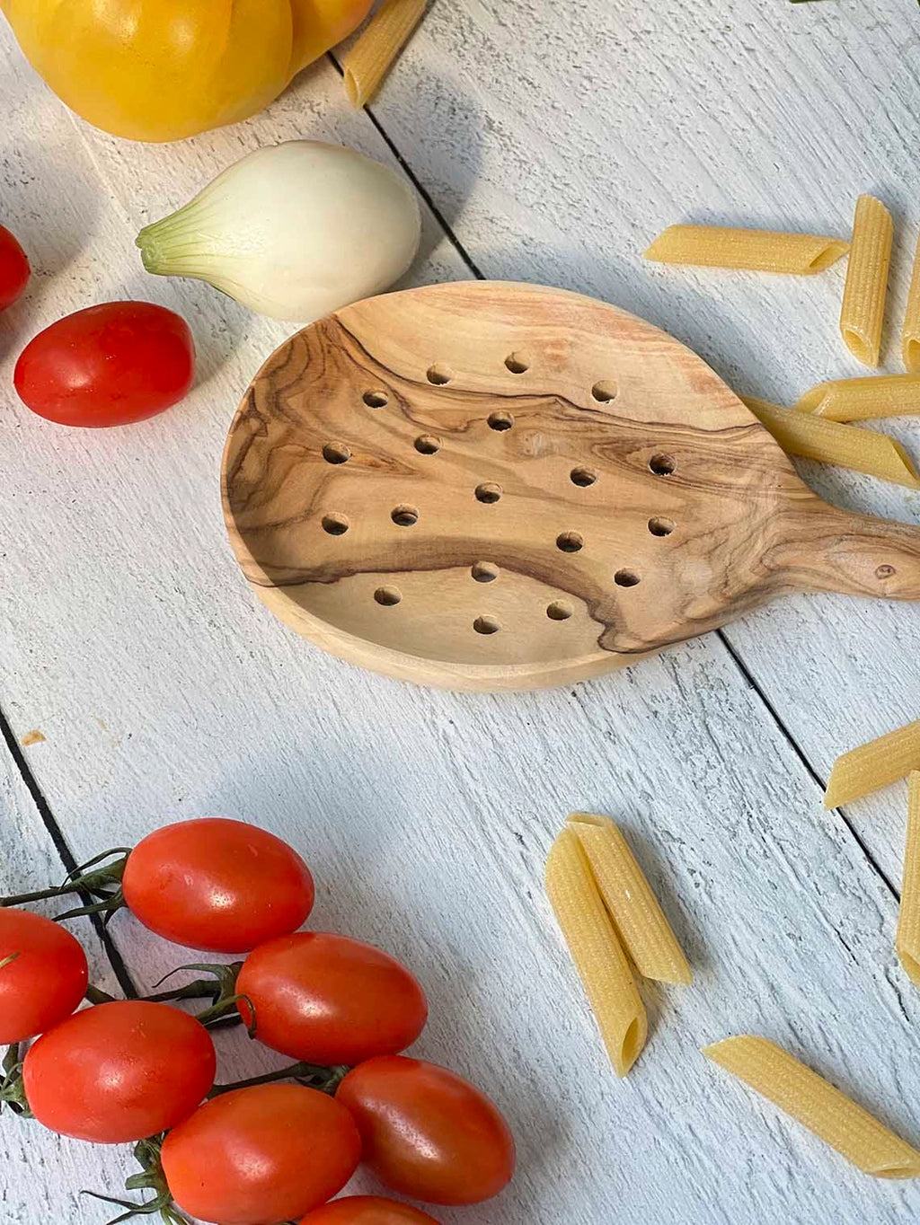 Olive Wood Skimmer 12"