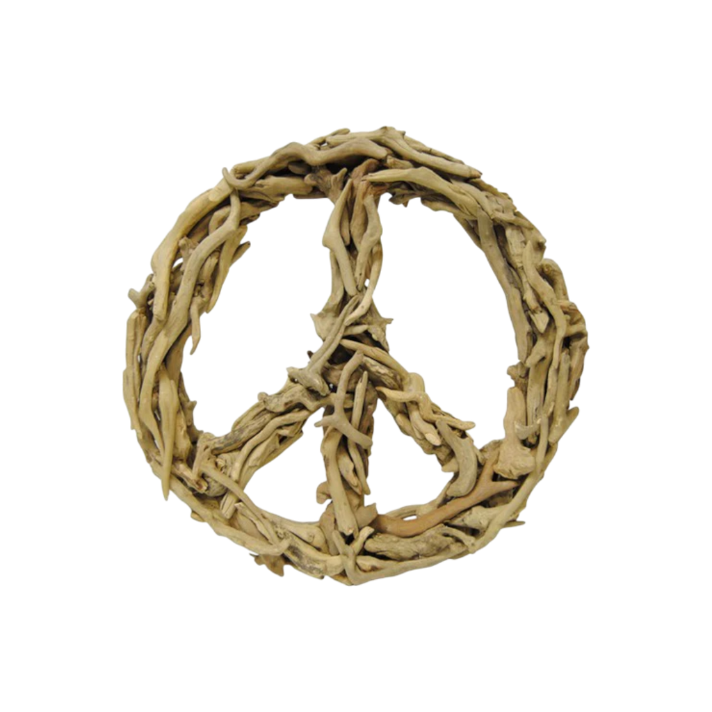 Driftwood Peace Signs