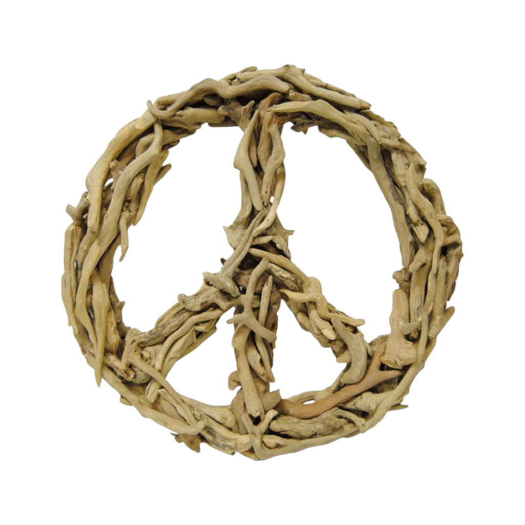 Driftwood Peace Signs