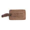 ***Cheshire Cat Leather Luggage Tag 5”x3"