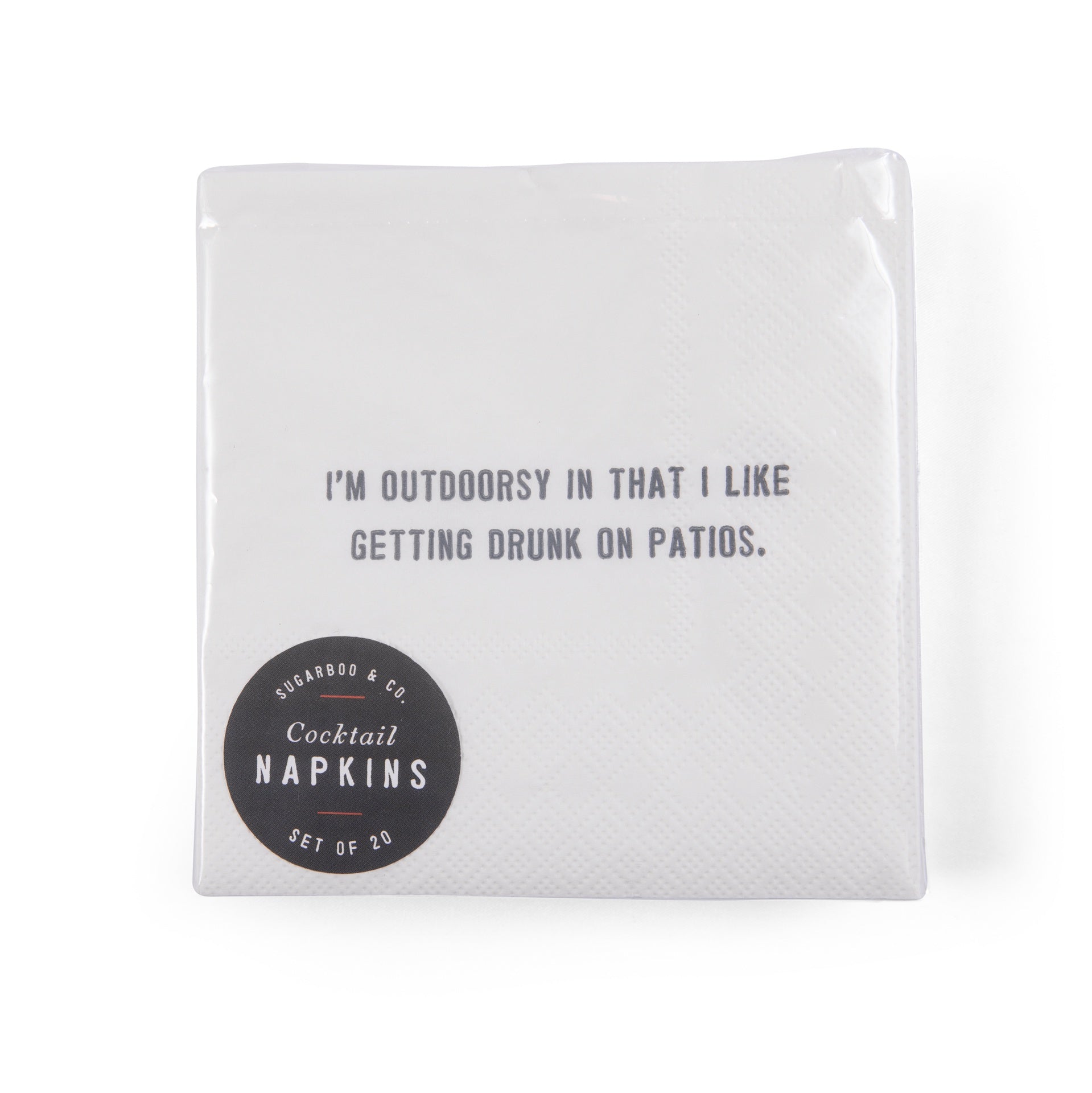 I'm Outdoorsy Cocktail Napkins