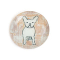 Frenchie Small Round Decoupage Plate - 6"