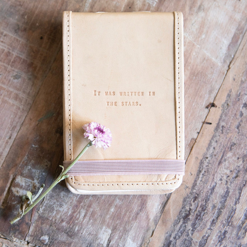 ***It Was Written In The Stars Mini Signature Leather Journal