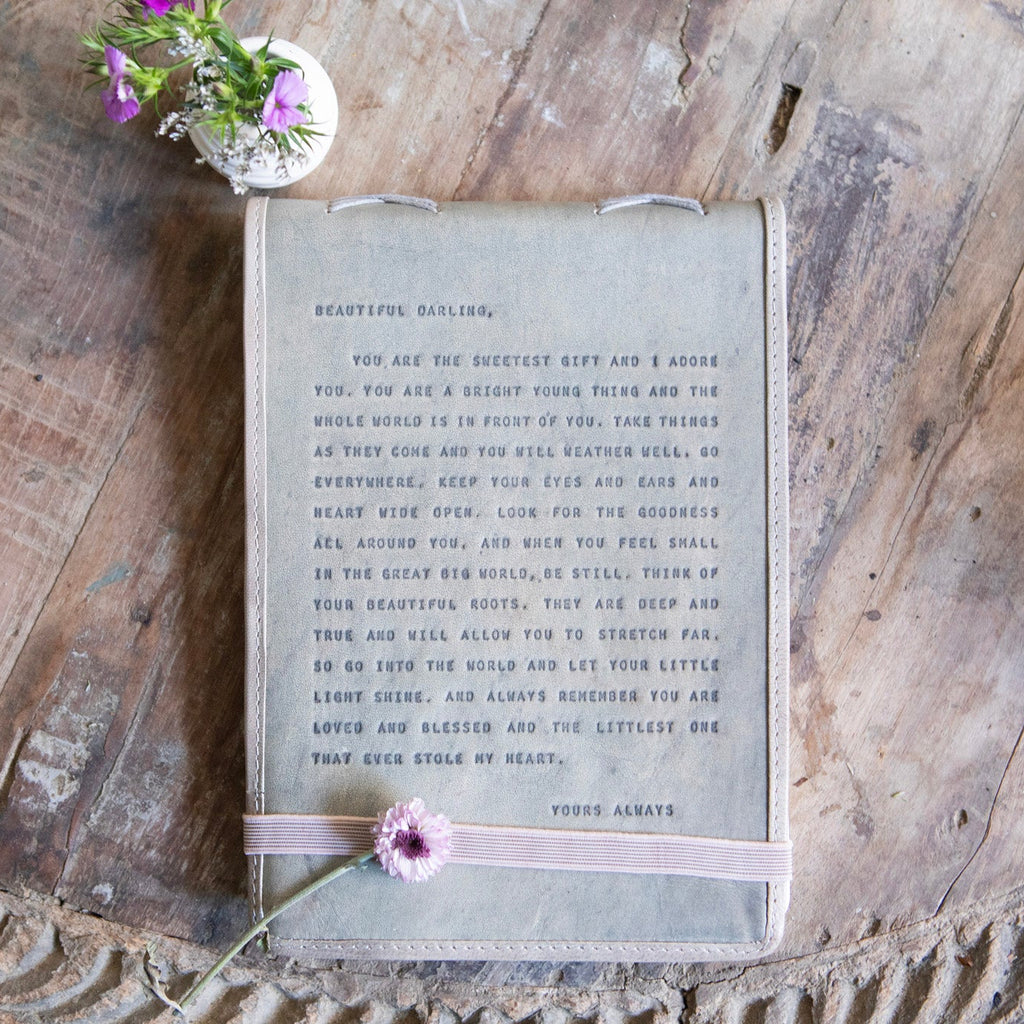 Letter for Sophie Signature Leather Journal - Stone