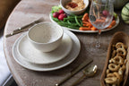 Ribbed Ceramic Speckled Dip Bowl