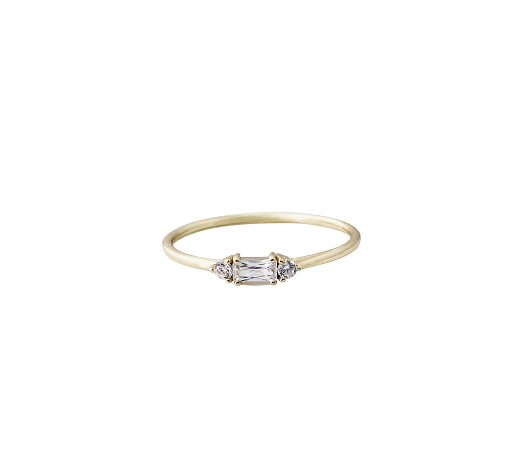 Rectangle Baguette Ring