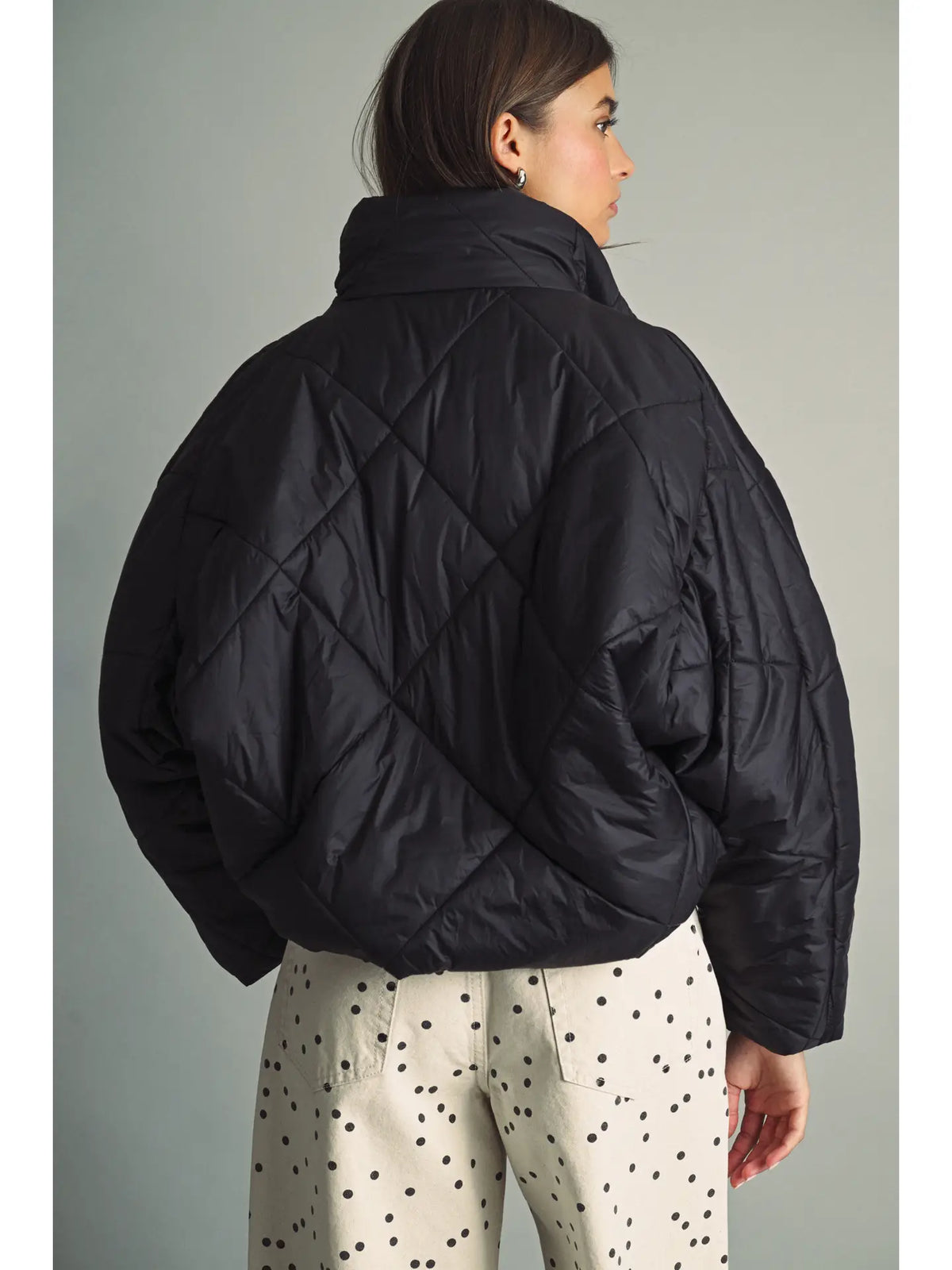 Quilted Nylon Puffer Jacket