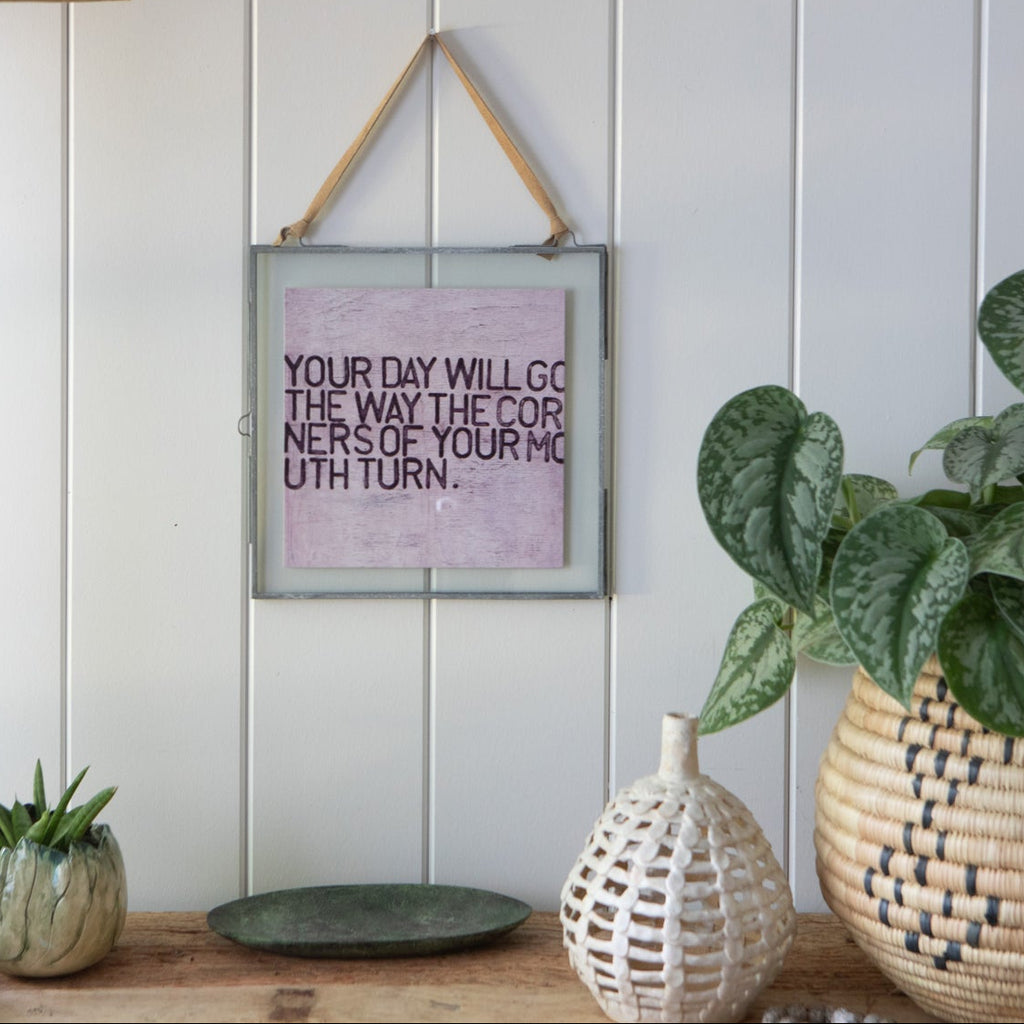 Your Day Will Go Art Poster - 12" x 12"