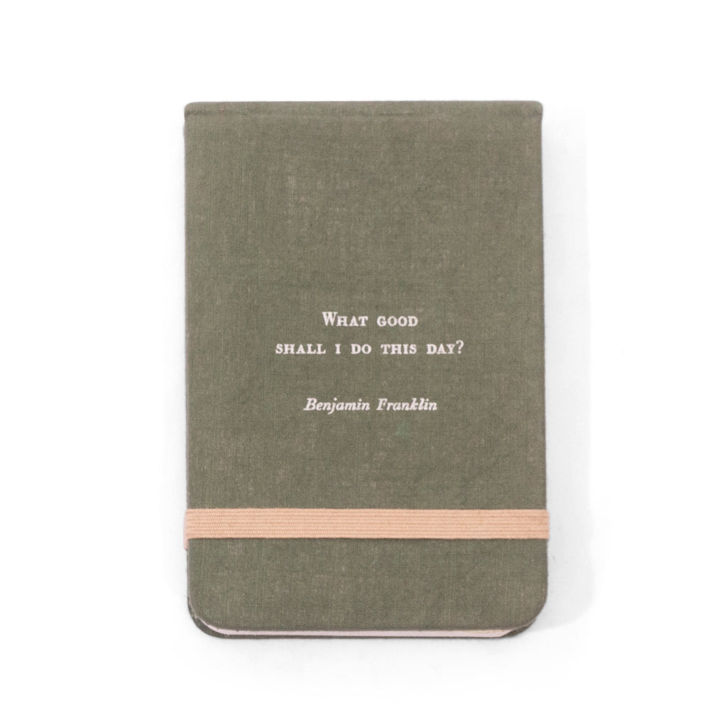 What Good Shall I Do Fabric Notebook