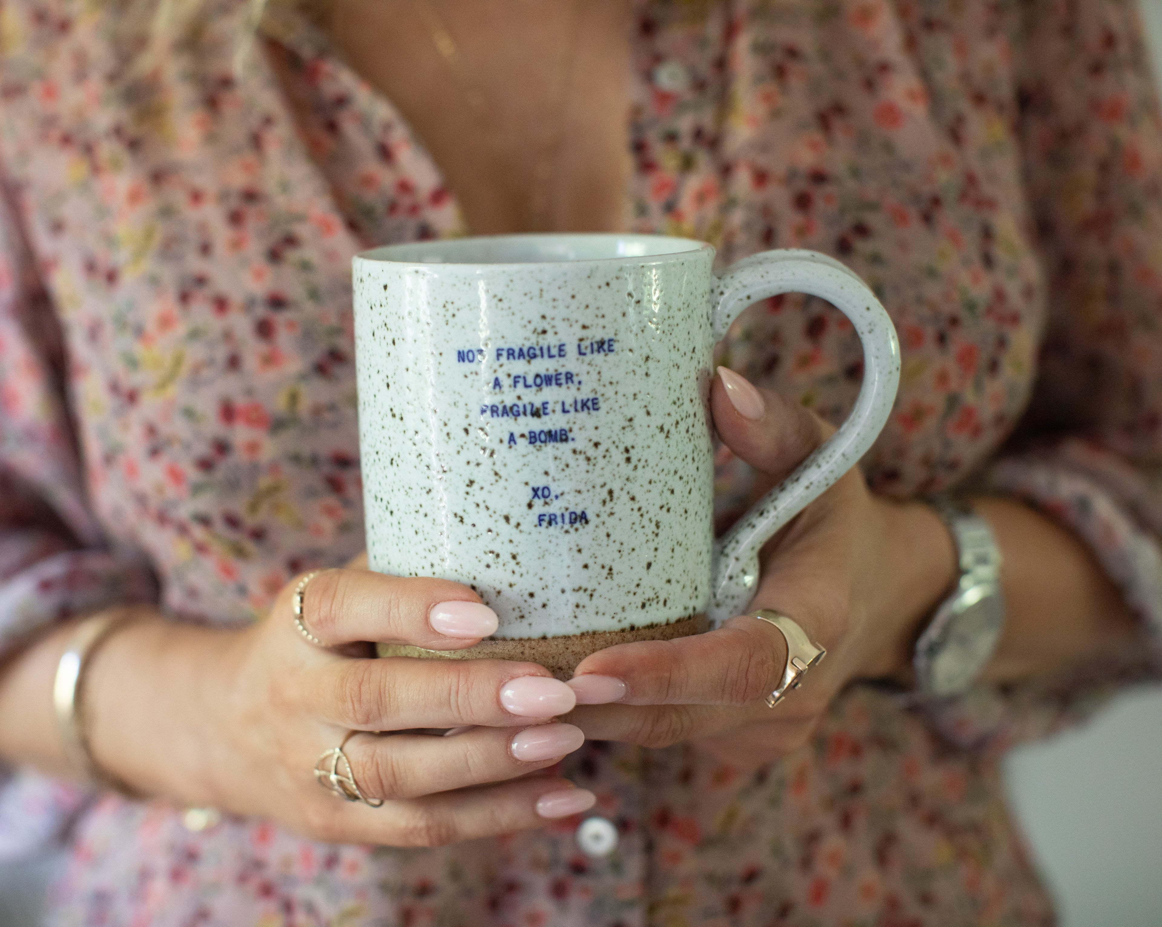 Not Fragile Like A Flower, Frida XO Mug