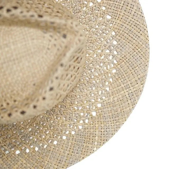 Seira Wide Brim Open Weave Straw Rancher Hat
