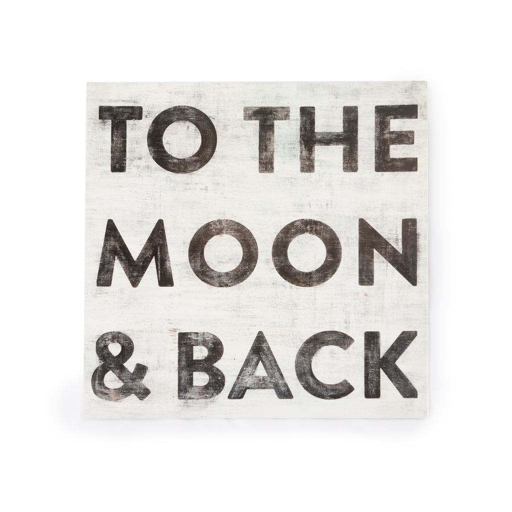 To The Moon & Back Art Poster - 8" x 8"