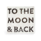 To The Moon & Back Art Poster - 8" x 8"
