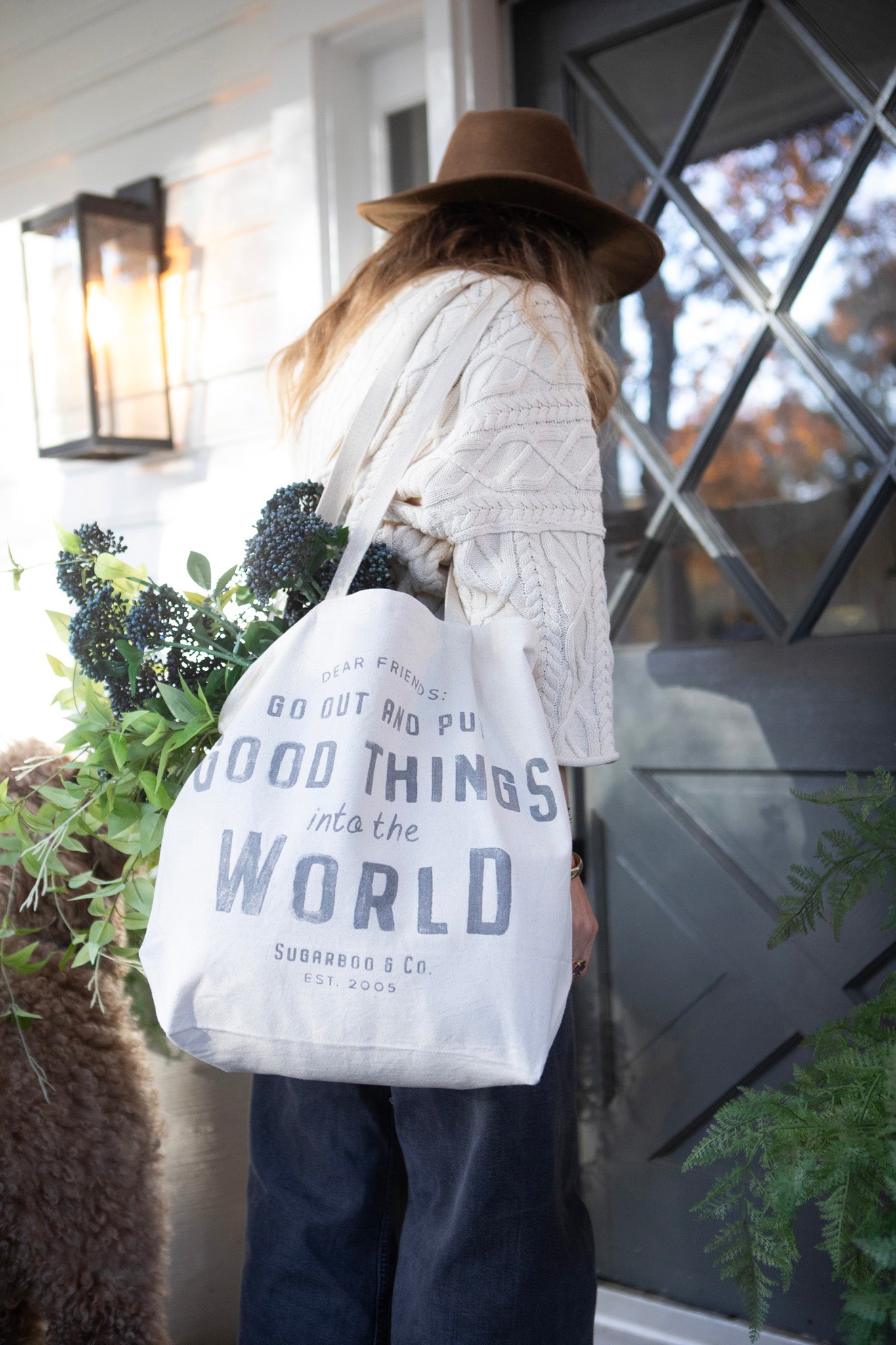 Go Out And Put Good Things into the World est.2005 Canva Tote