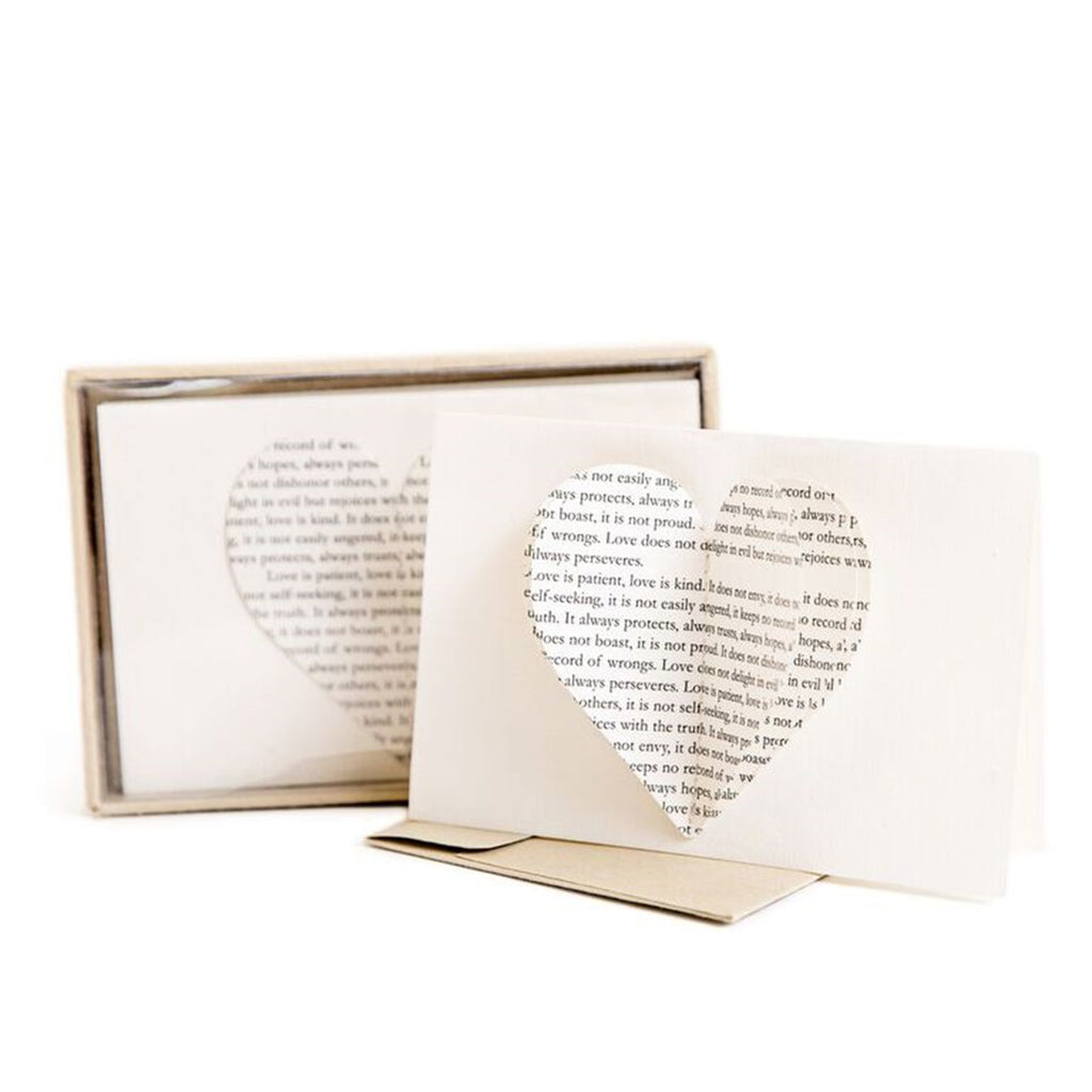 Heart Cards & Envelopes - Box Set of 6
