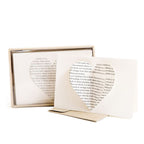 Heart Cards & Envelopes - Box Set of 6