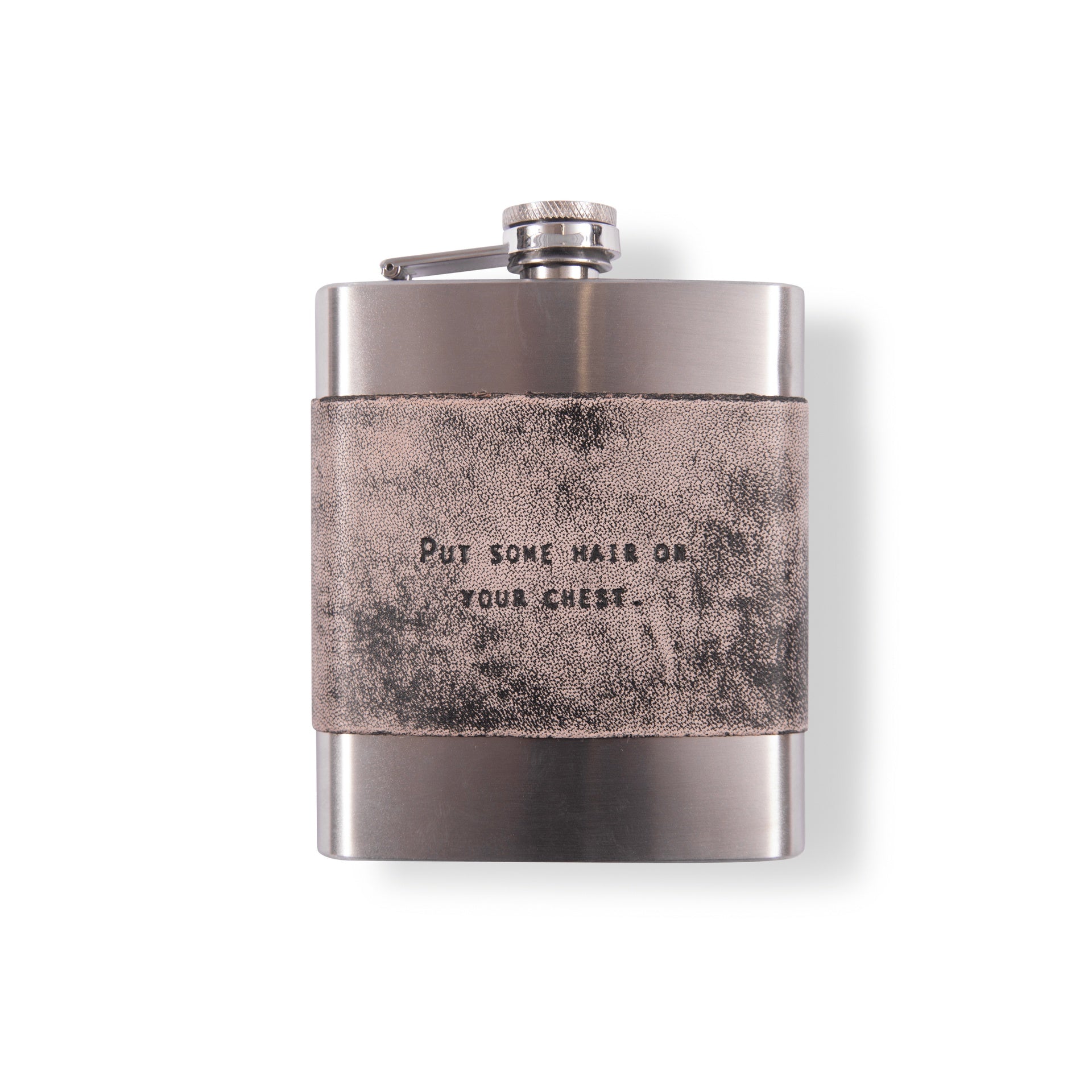 Leather Metal Flask