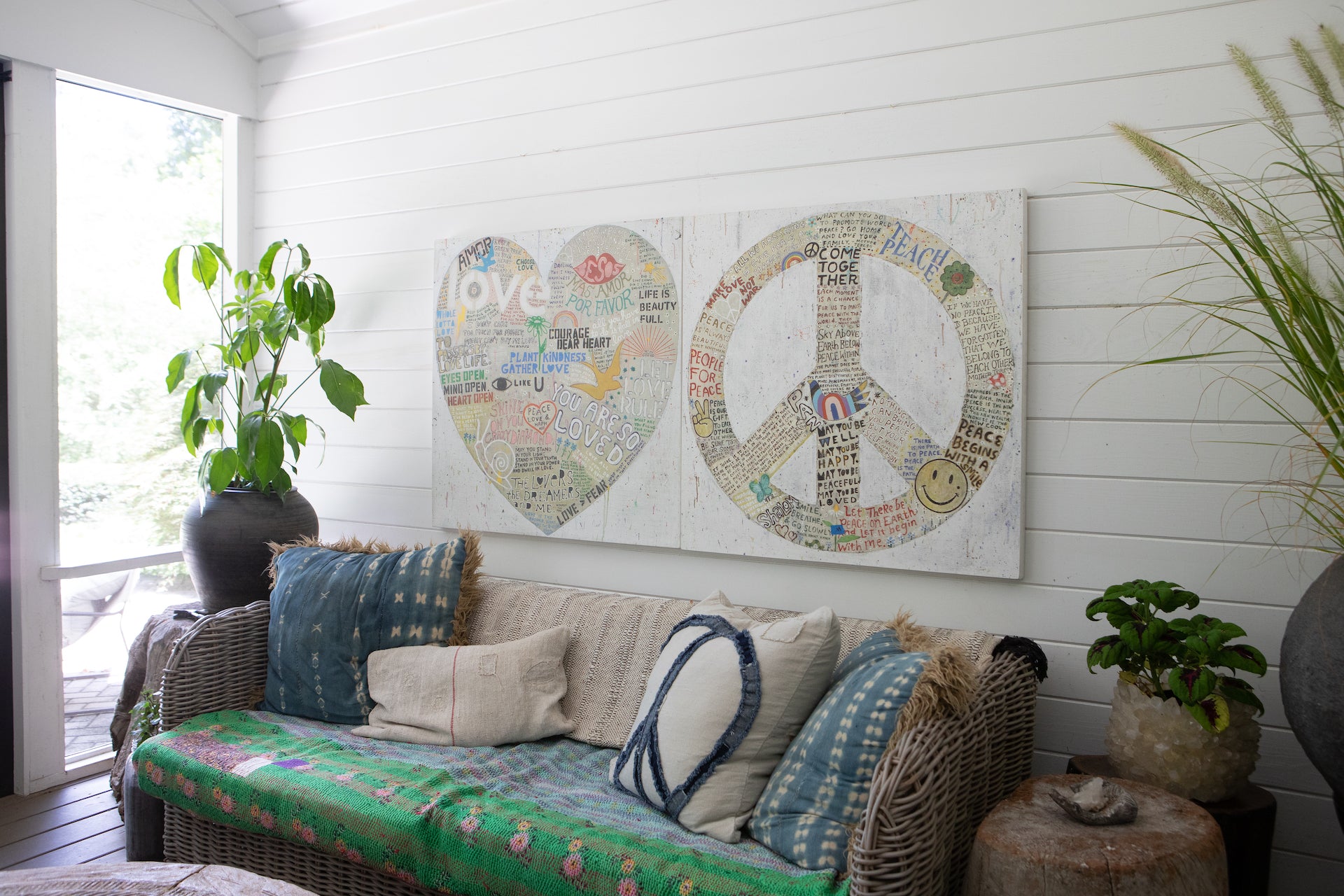 Choose Peace Art Print in White (Gallery Wrap)